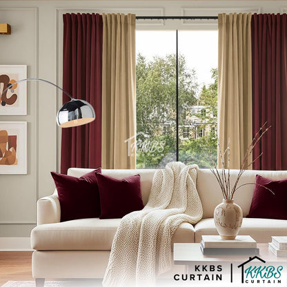 Melina 90-98% Blackout Curtain Ready Made Hook &amp; Eyelet - Extra Width