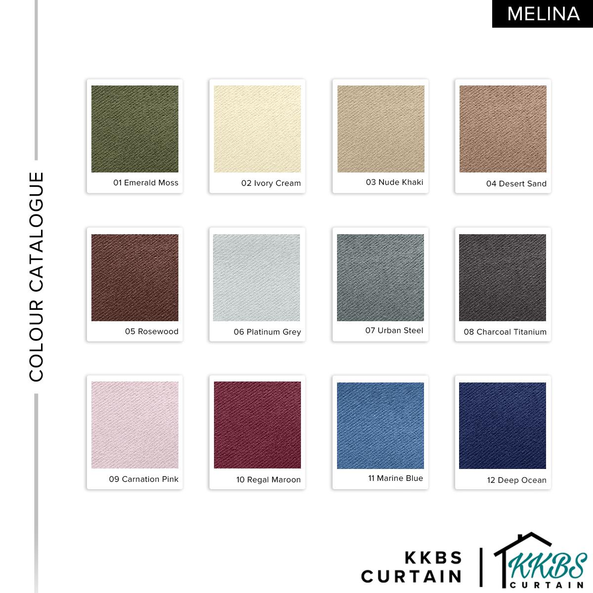 Melina 90-98% Blackout Curtain Ready Made Hook &amp; Eyelet - Extra Width
