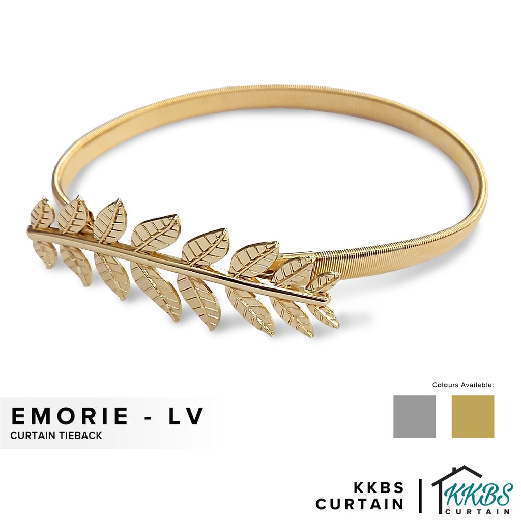 Emorie Small Leaves Design Curtain Tieback