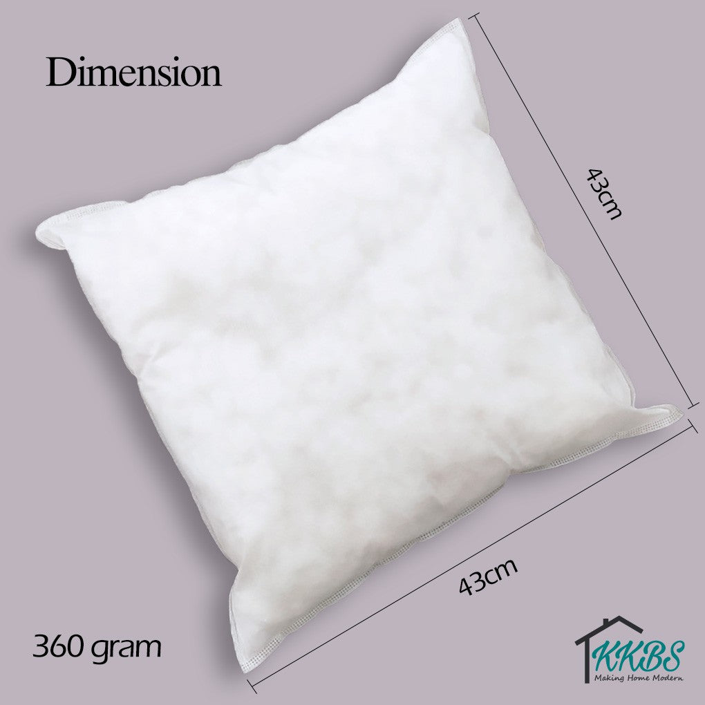43 x 43cm PP Fibre Throw Pillow/ Square Sofa Living Room Pillow