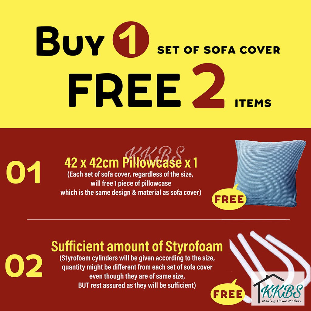 Anti Skid Scratch Protector Solid Colour Cushion Sofa Cover