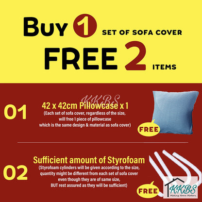 Anti Skid Scratch Protector Solid Colour Cushion Sofa Cover