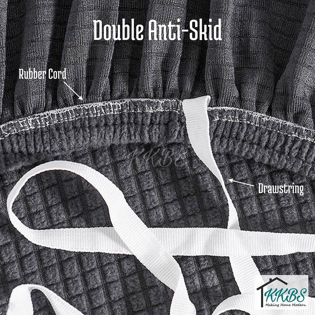 Anti Skid Scratch Protector Solid Colour Cushion Sofa Cover