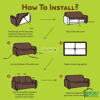 Anti Skid Scratch Protector Solid Colour Cushion Sofa Cover