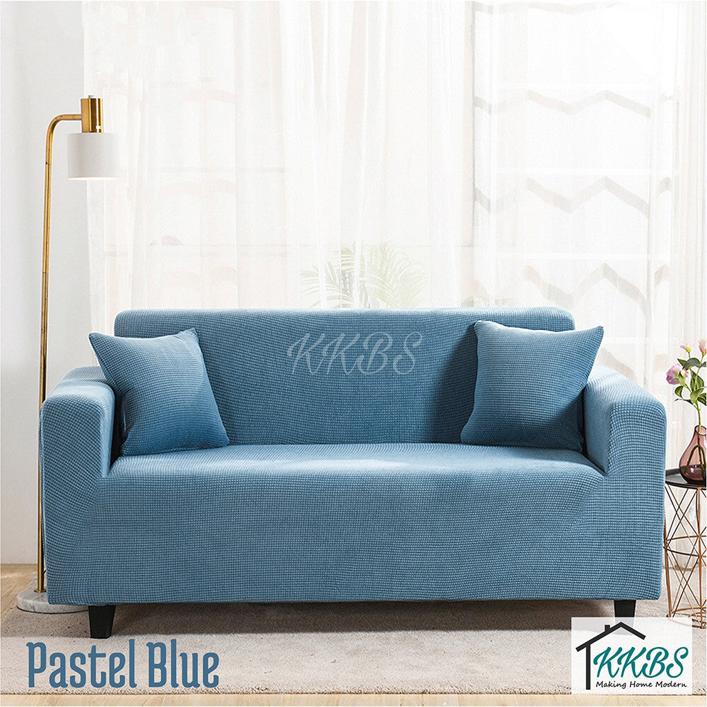 Anti Skid Scratch Protector Solid Colour Cushion Sofa Cover