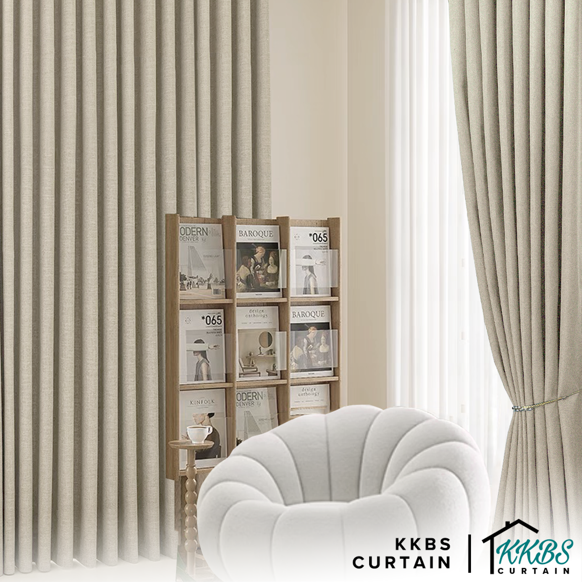 Mizuka 100% Blackout Curtain Ready Made Standard Width