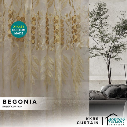 Begonia Sheer Curtain Ready Made