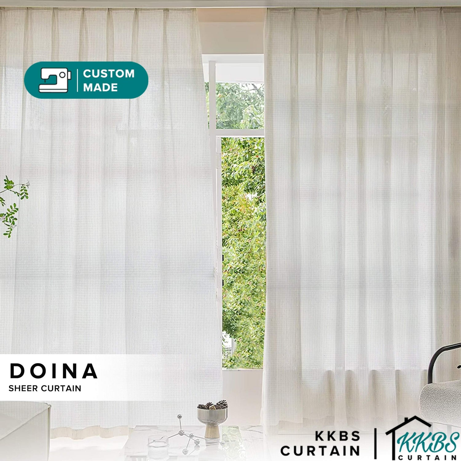 Doina Sheer Curtain Custom Made