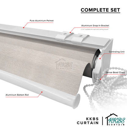 Pierino 100% Blackout Roller Blinds Custom Made