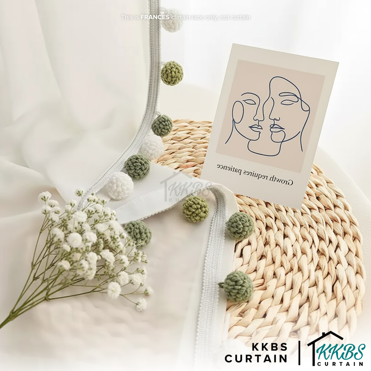 Frances Curtain Laces Cut by Metre