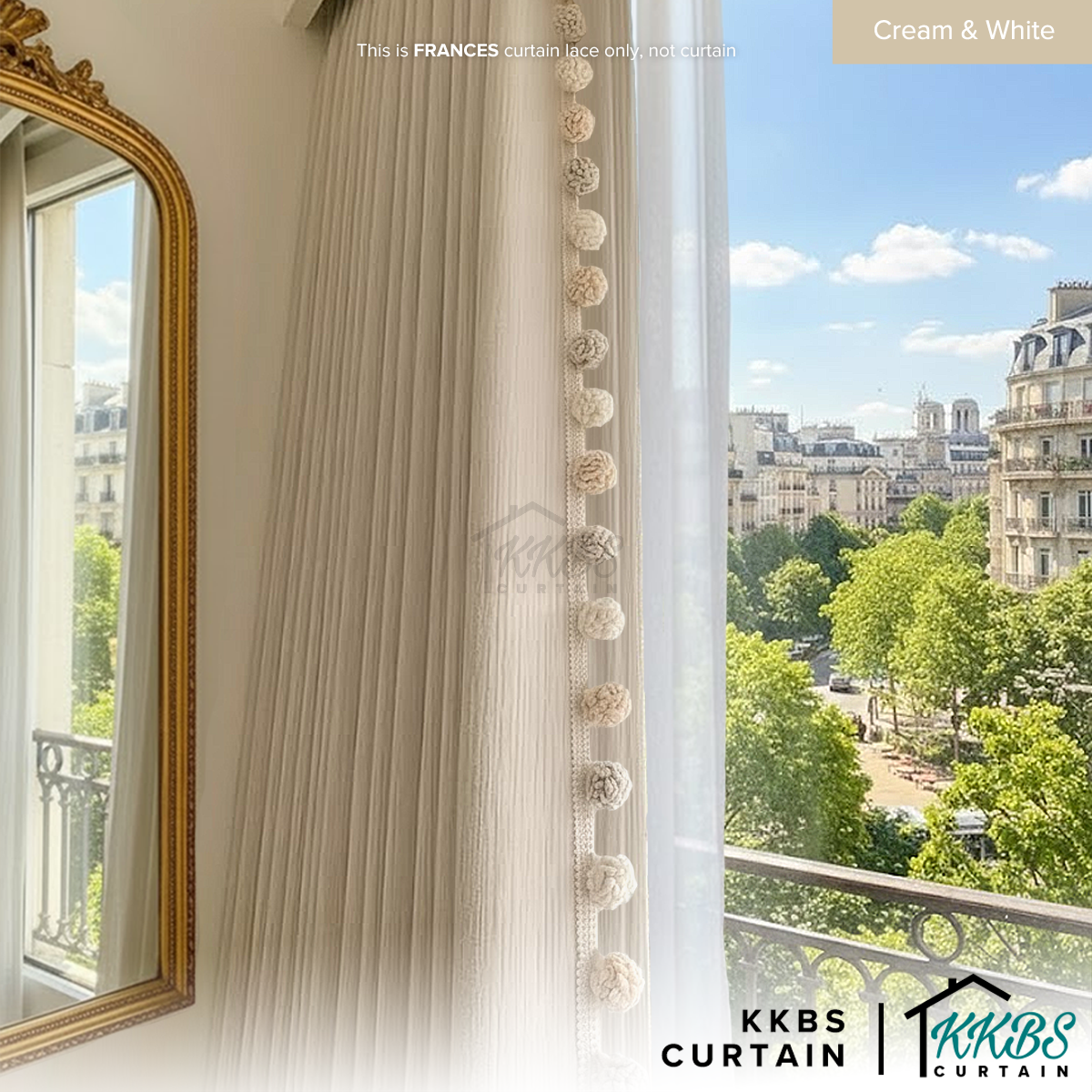 Frances Curtain Laces Cut by Metre