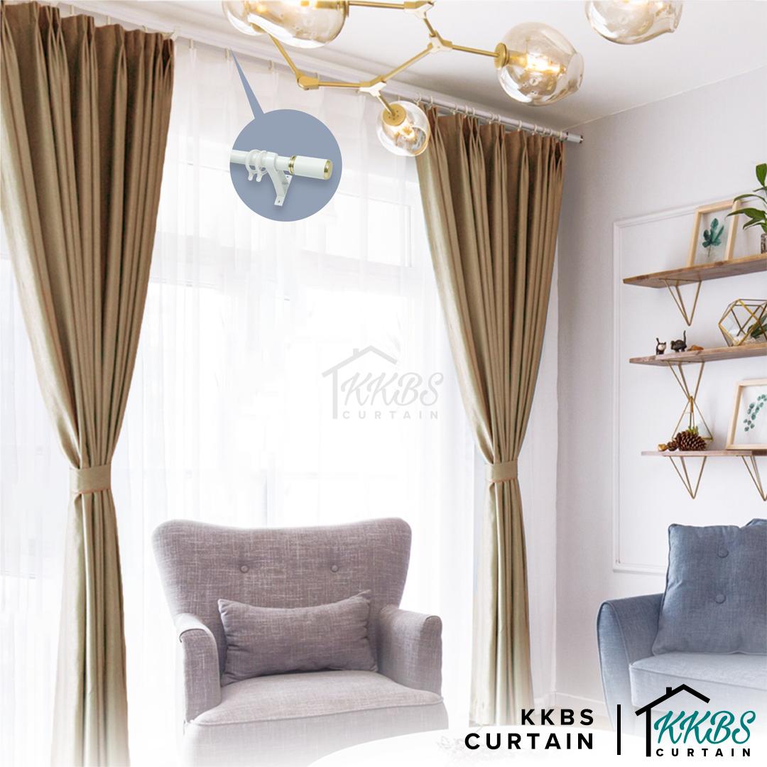 Morandy Curtain Rod Double Complete Set