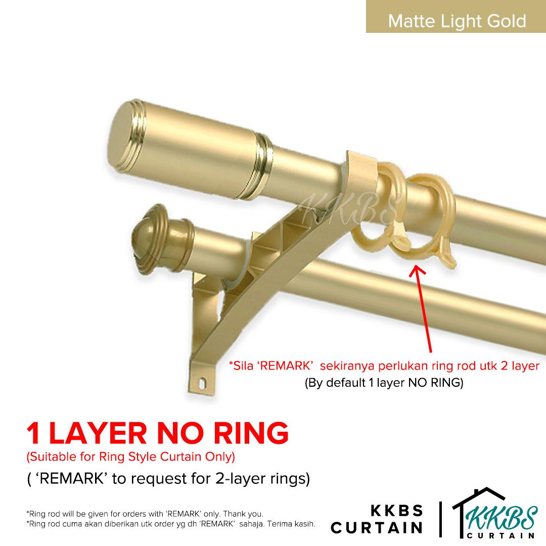 Morandy Curtain Rod Double Complete Set