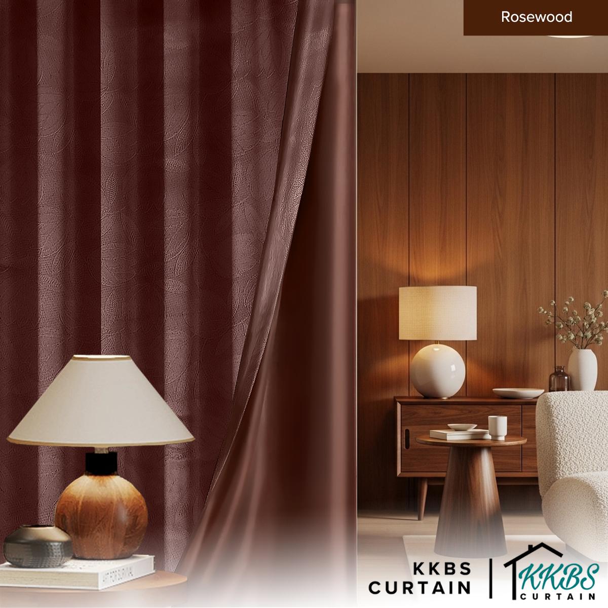 Miranda 90-98% Blackout Curtain Ready Made Hook &amp; Eyelet - Extra Width