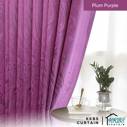Neluna Semi Blackout Curtain Ready Made Extra Width