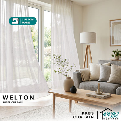 Welton Sheer Curtain Custom Made