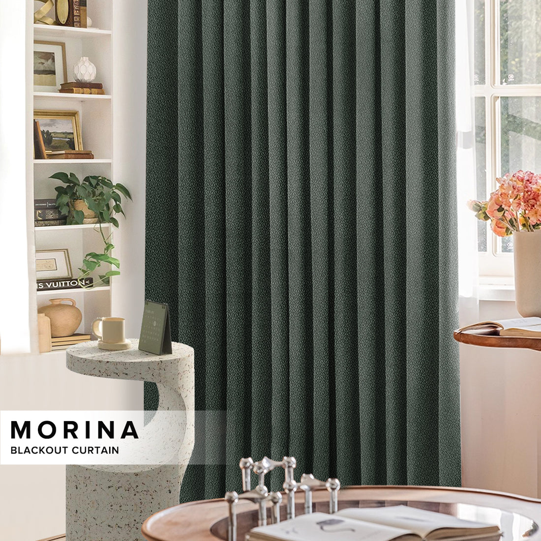 Morina 85-95% Blackout Curtain Ready Made - Standard Width