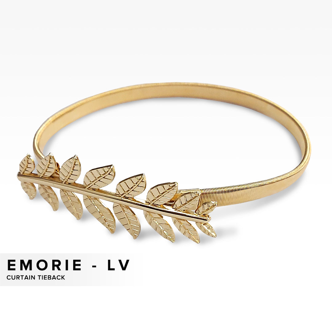 Emorie Small Leaves Design Curtain Tieback