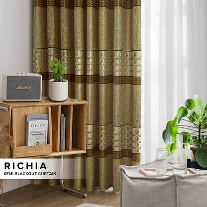 Richia Semi Blackout Curtain Ready Made