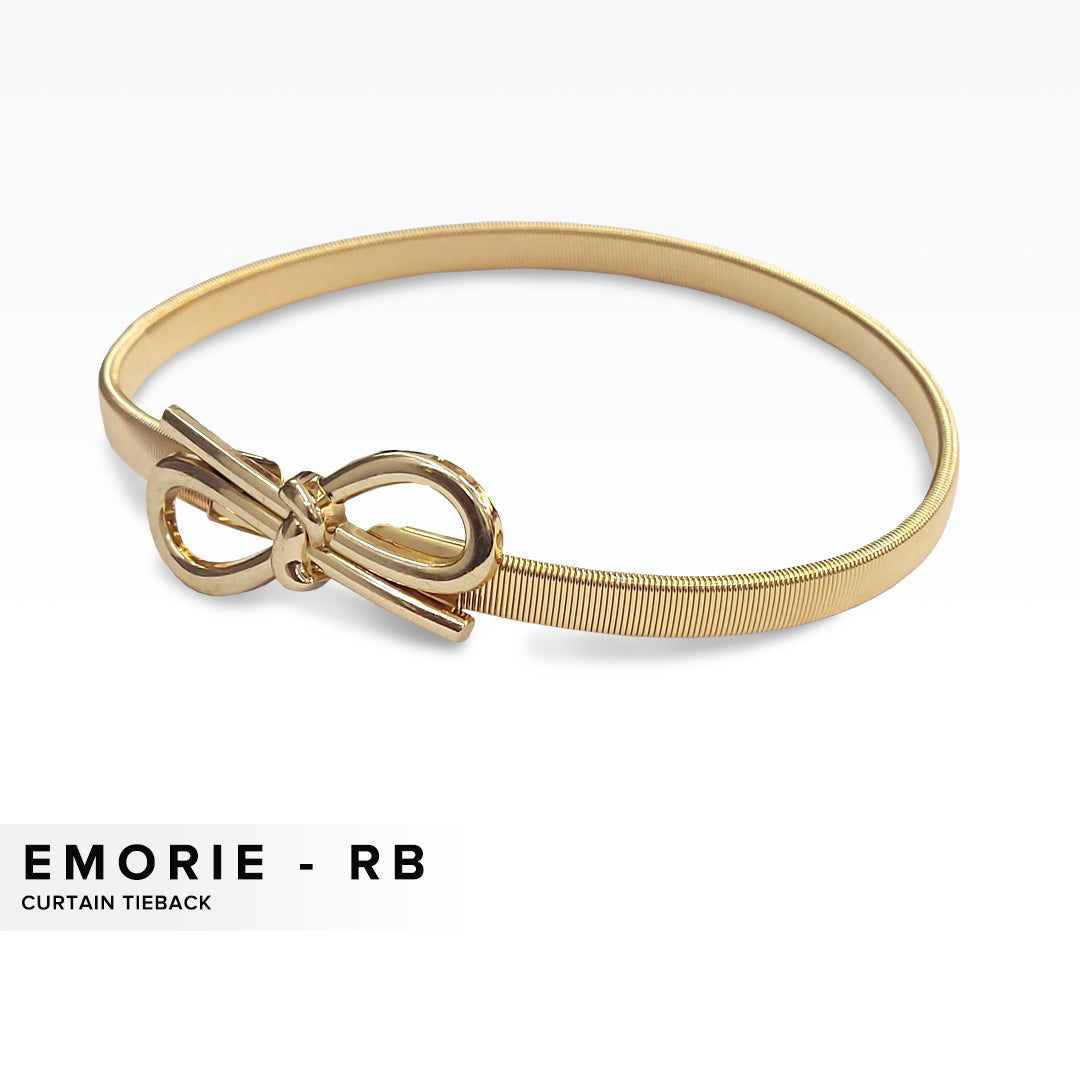 Emorie Ribbon Design Curtain Tieback