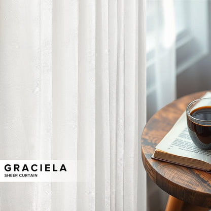 Graciela Privacy Sheer Curtain Ready Made