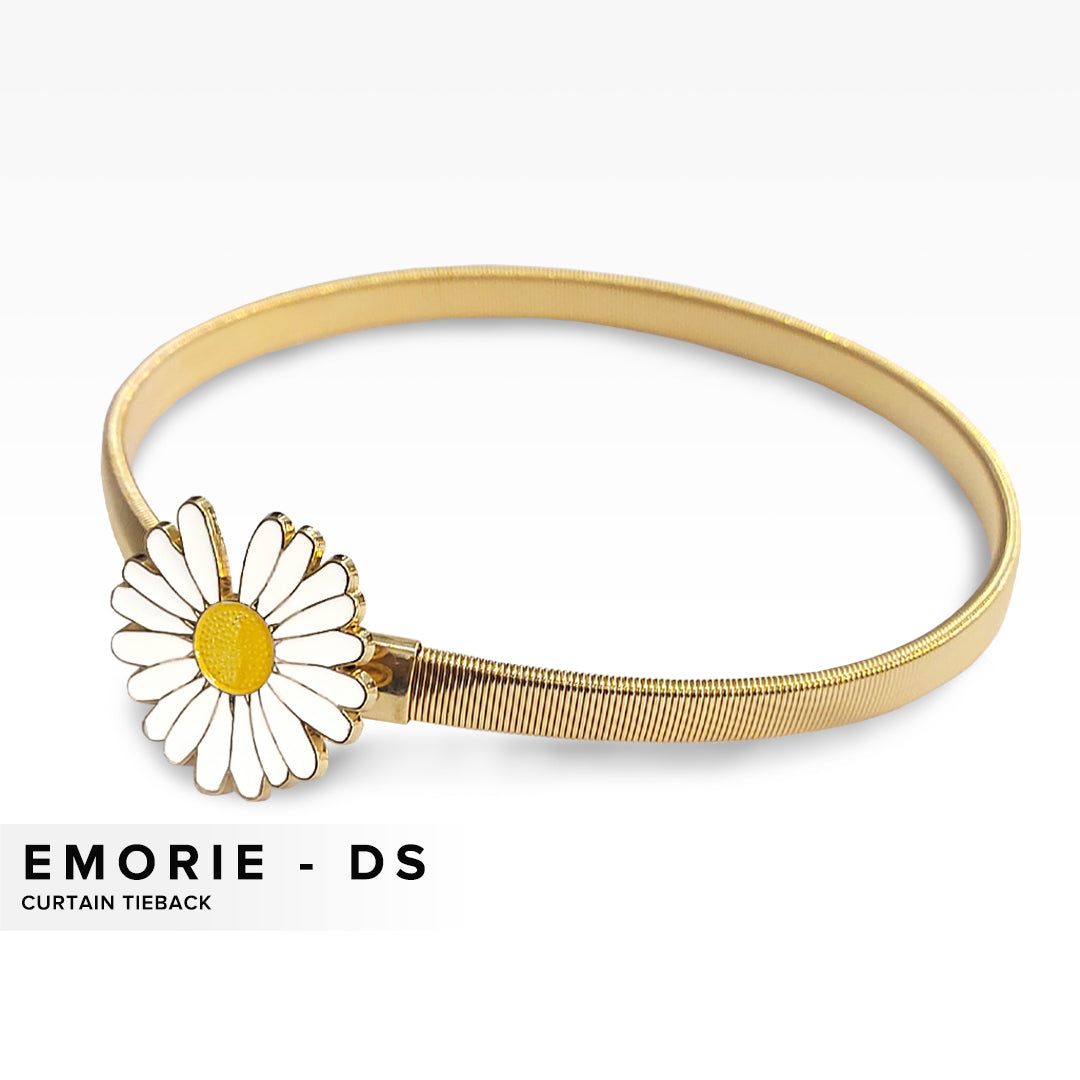 Emorie Daisy Flower Design Curtain Tieback