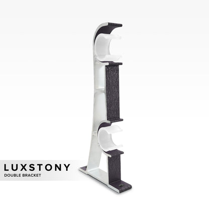 Luxstony Curtain Rod Double Bracket Space Grey
