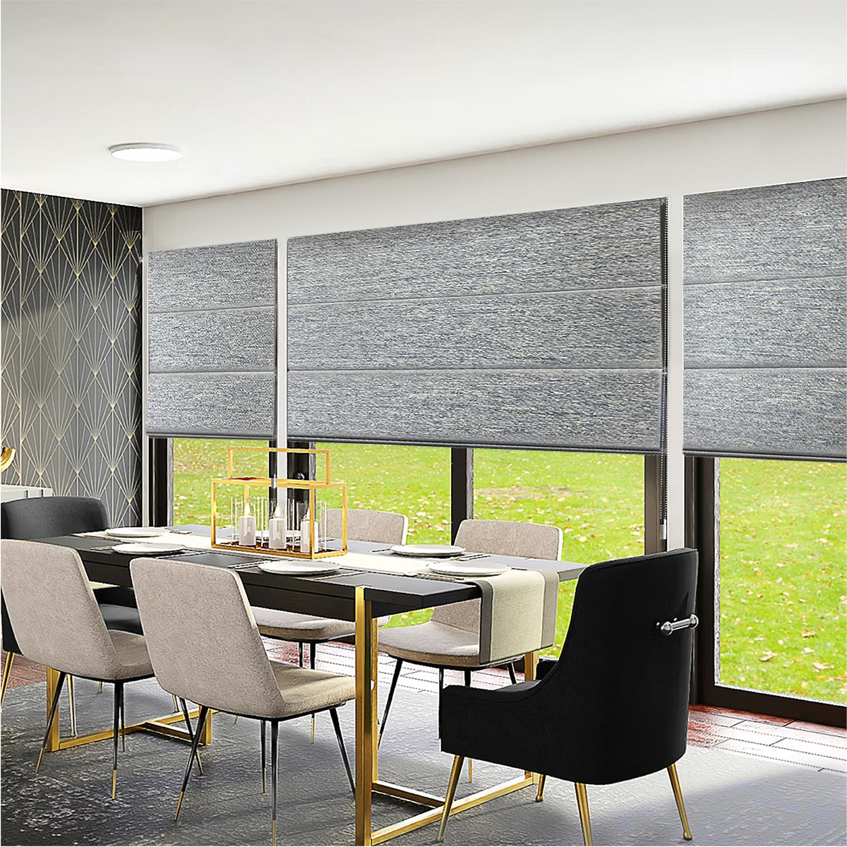 Sirocco Blackout Roman Blinds Custom Made