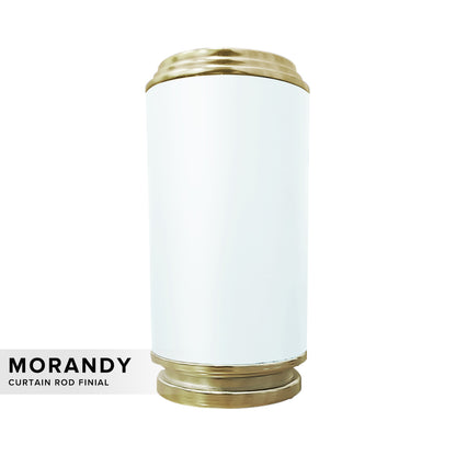 Morandy Curtain Rod End Cap Pearl White Colour