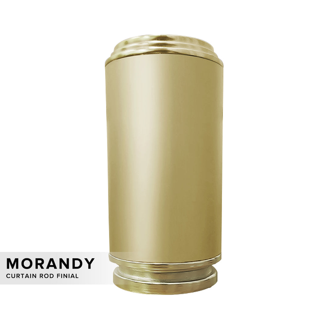 Morandy Curtain Rod End Cap Matte Light Gold Colour