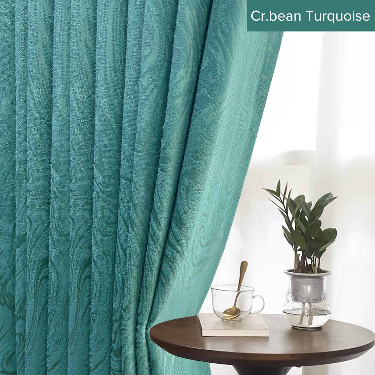 Neluna Semi Blackout Curtain Ready Made - Extra Width
