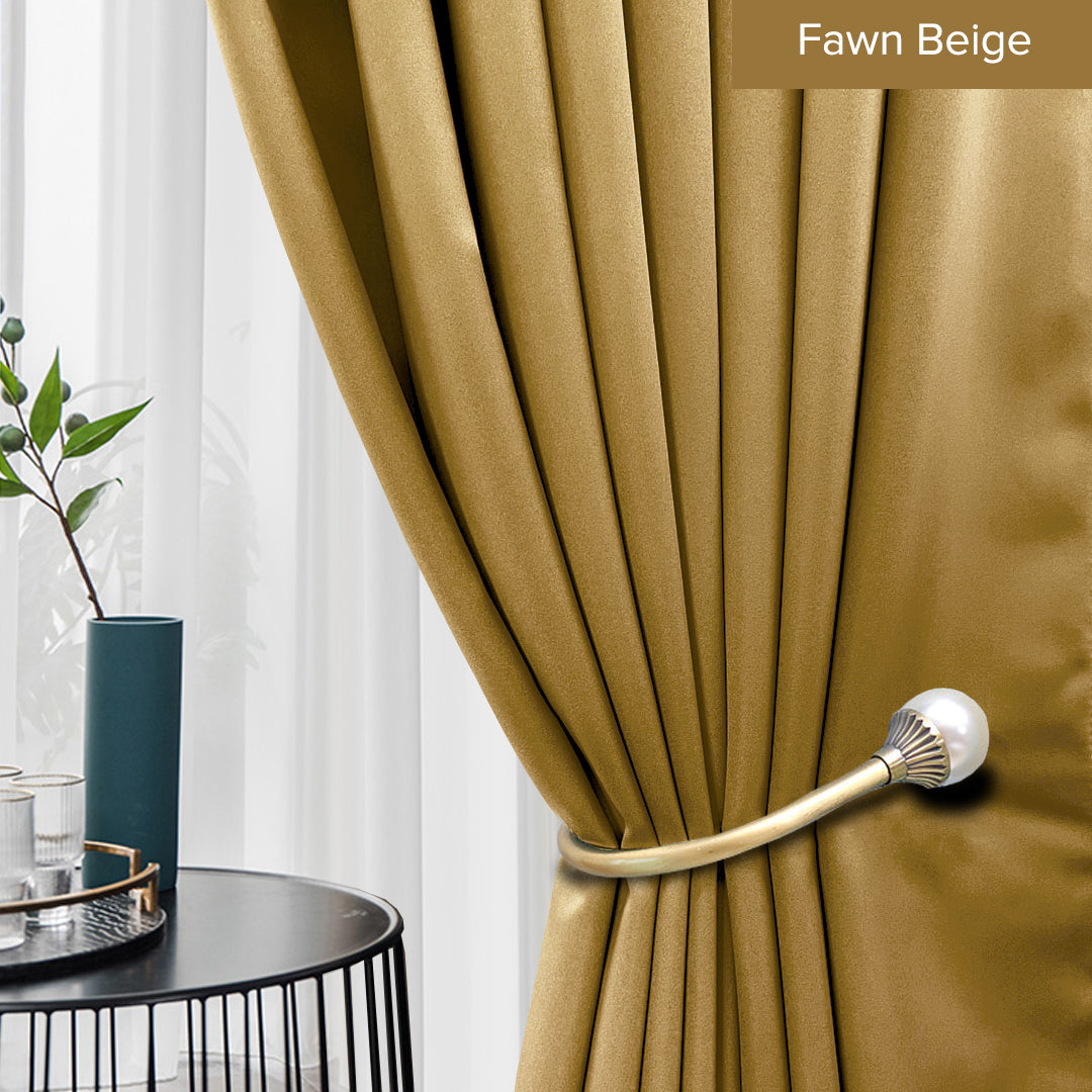 Canola 80%+ Blackout Curtain Minimalist Hook &amp; Eyelet