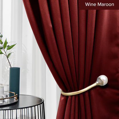 Canola 80%+ Blackout Curtain Minimalist Hook &amp; Eyelet