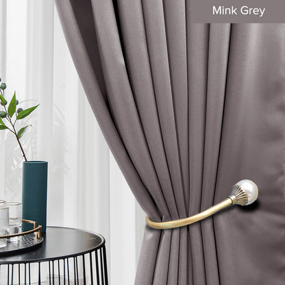 Canola 80%+ Blackout Curtain Minimalist Hook &amp; Eyelet