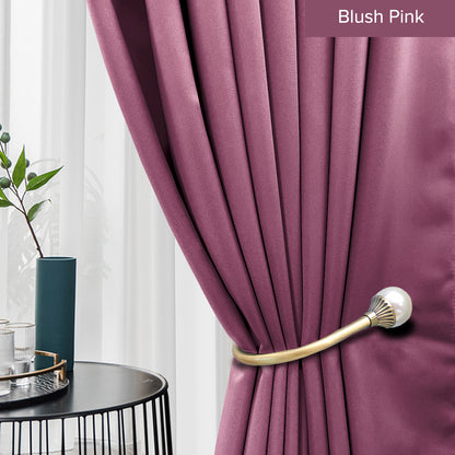 Canola 80%+ Blackout Curtain Minimalist Hook &amp; Eyelet