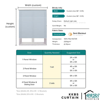 Midiro 26mm Semi Blackout Honeycomb Blinds Custom Made