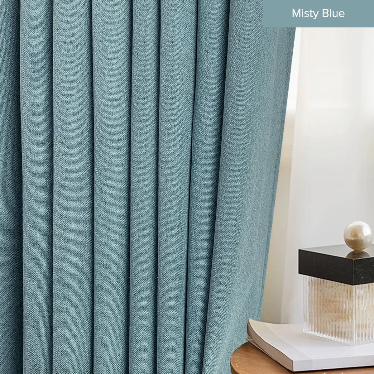 Mizuka 100% Blackout Curtain Ready Made - Extra Width