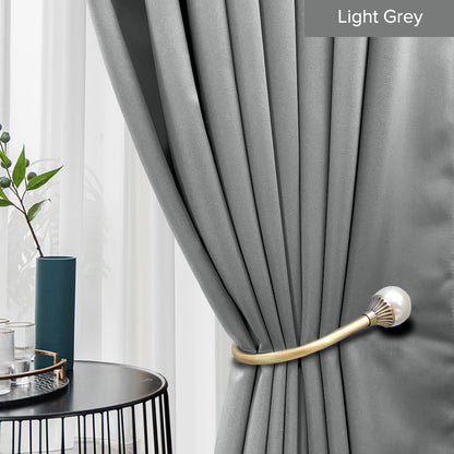 Canola 80%+ Blackout Curtain Minimalist Hook &amp; Eyelet