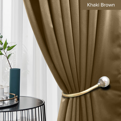 Canola 80%+ Blackout Curtain Minimalist Hook &amp; Eyelet