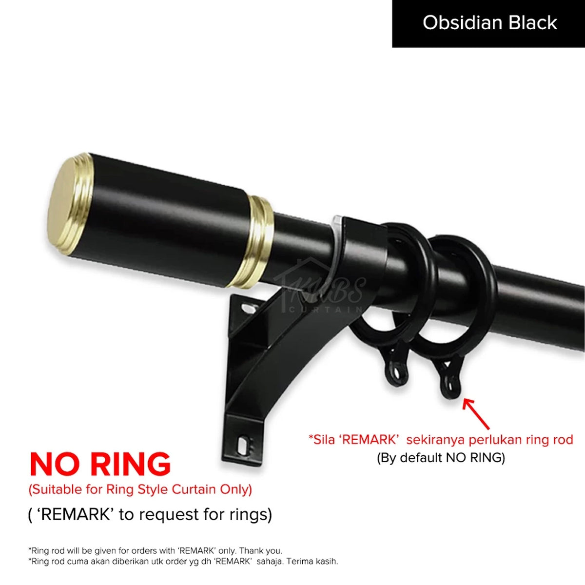 Morandy Curtain Rod Single Complete Set