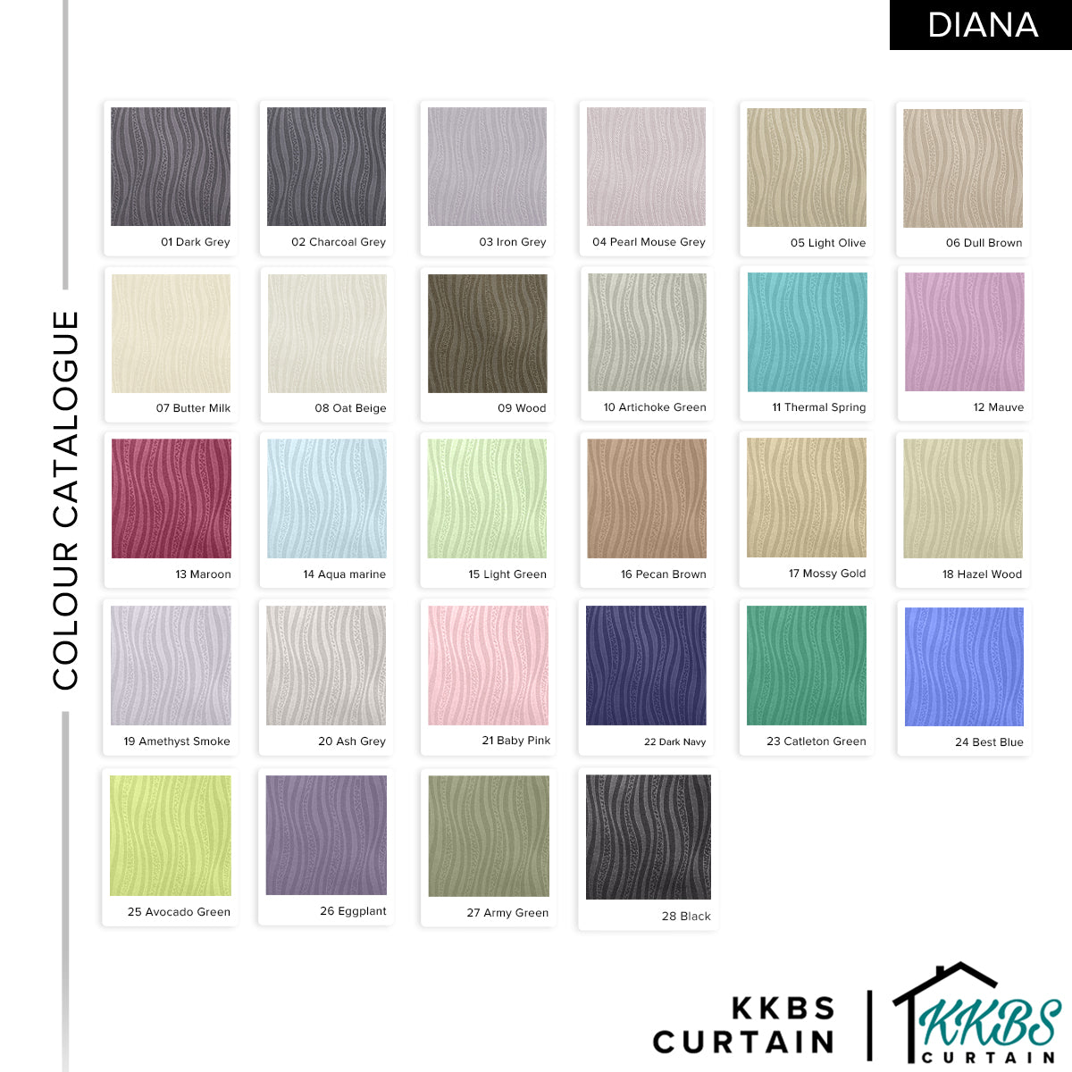 Diana Blackout Curtain Custom Made