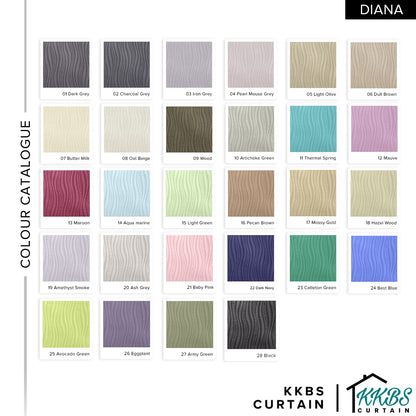 Diana Blackout Curtain Custom Made