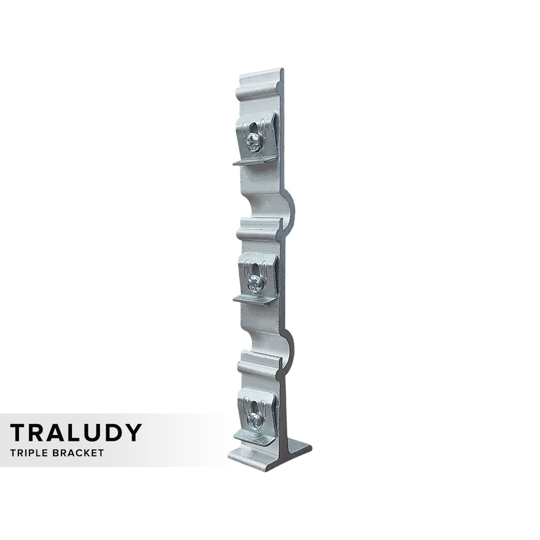 Traludy Curtain Track Triple Bracket