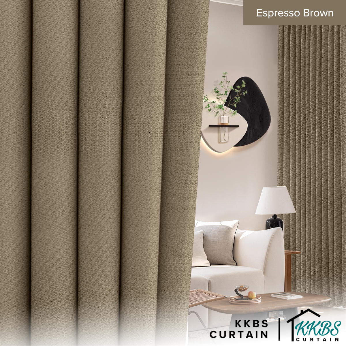 Morina 85-95% Blackout Curtain Ready Made Standard Width