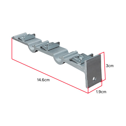 Traludy Curtain Track Triple Bracket