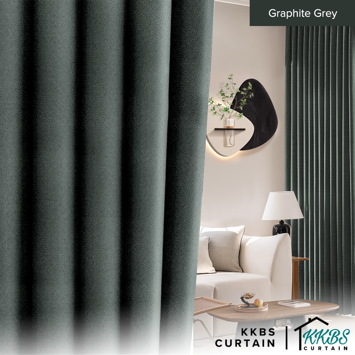 Morina 85-95% Blackout Curtain Ready Made Standard Width