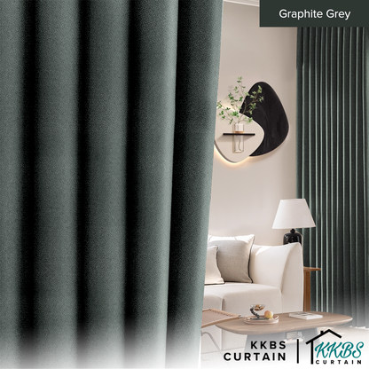 Morina 85-95% Blackout Curtain Ready Made Standard Width