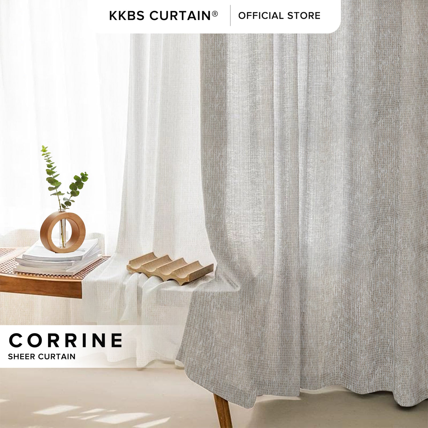Corrine Sheer Curtain Custom Made