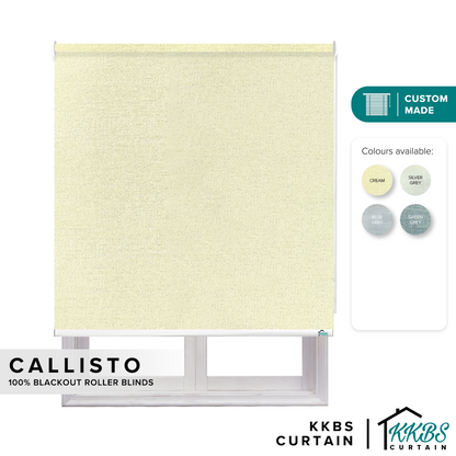 Callisto 100% Blackout Roller Blinds Custom Made