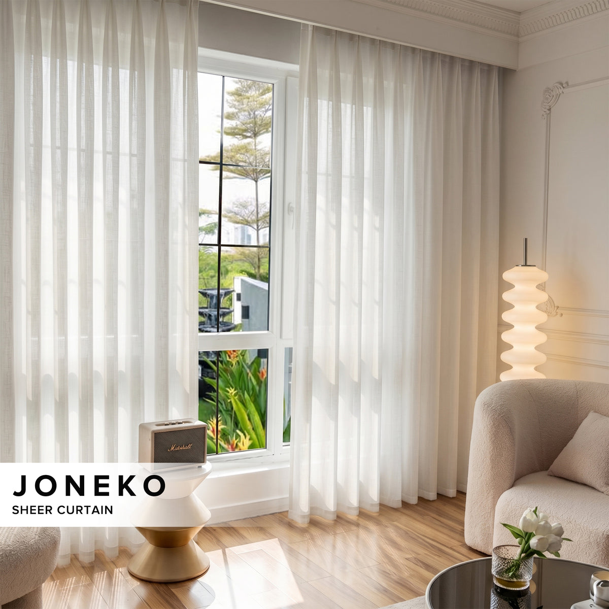 Joneko Sheer Curtain Custom Made